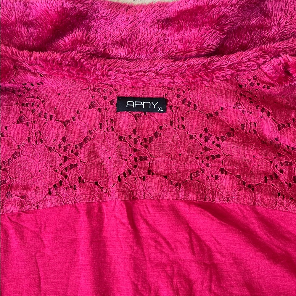 Like new AP•NY hot pink button-down lined jacket - Picture 16 of 16